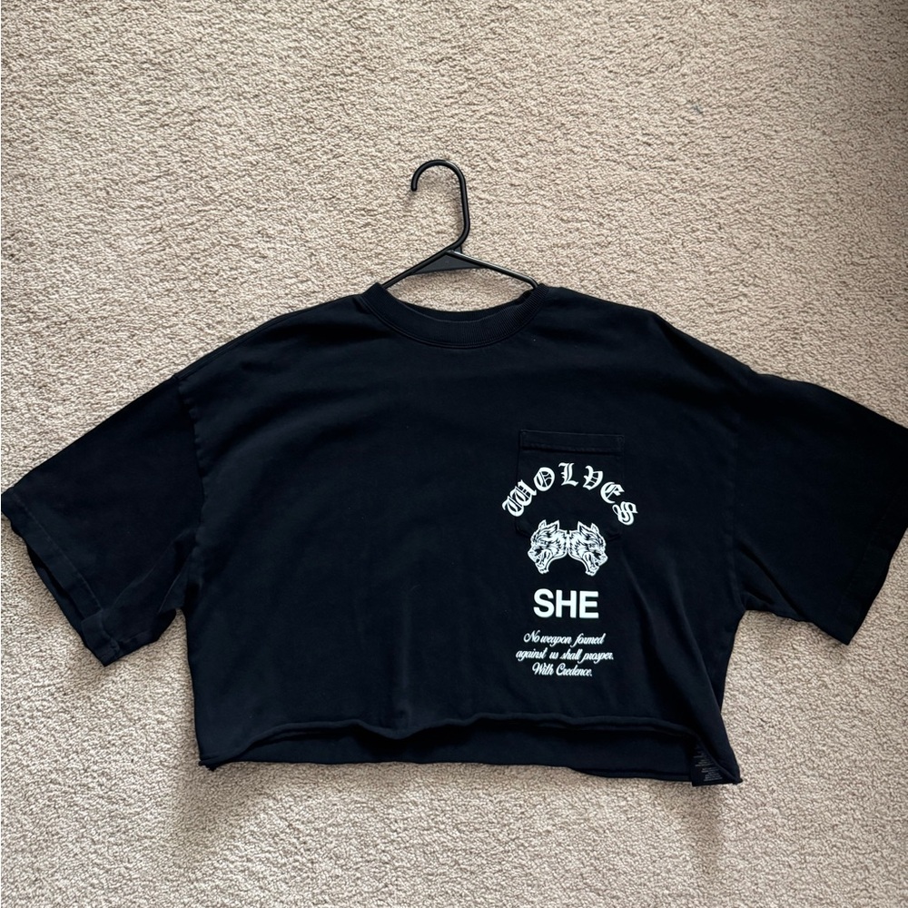 Darc Sport Chopper “Premium Vintage” Oversized (Cropped) Pocket Tee | Size: M